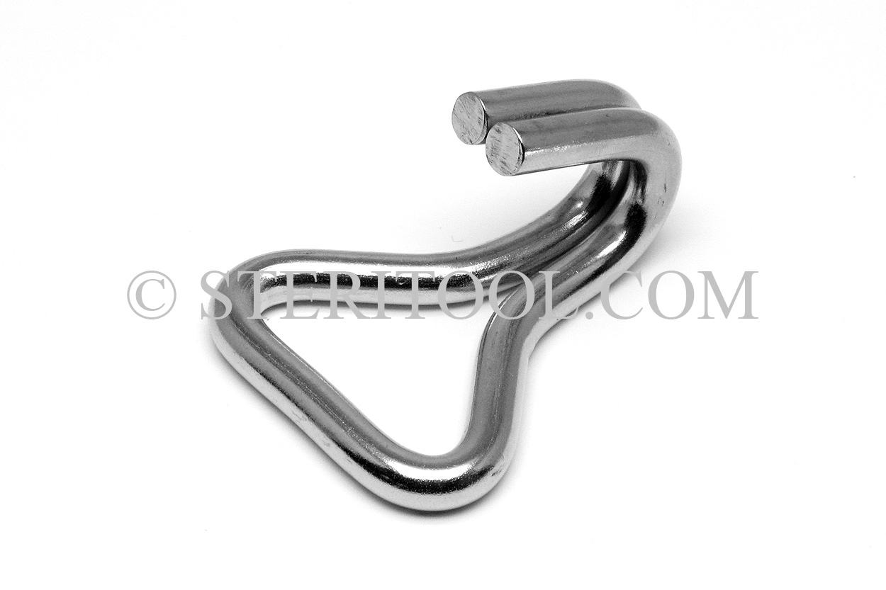 STERITOOL INC - #10453 - 1 Stainless Steel Double J Hook for 1
