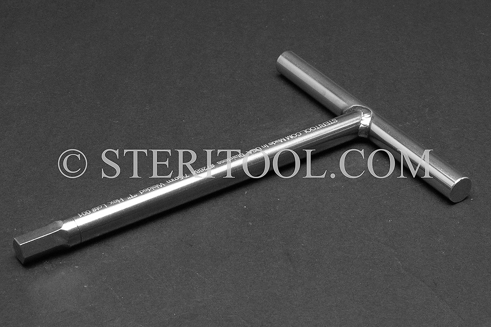 STERITOOL INC - #72684 - 7.5mm Stainless Steel Welded 'T' Hex. #72684