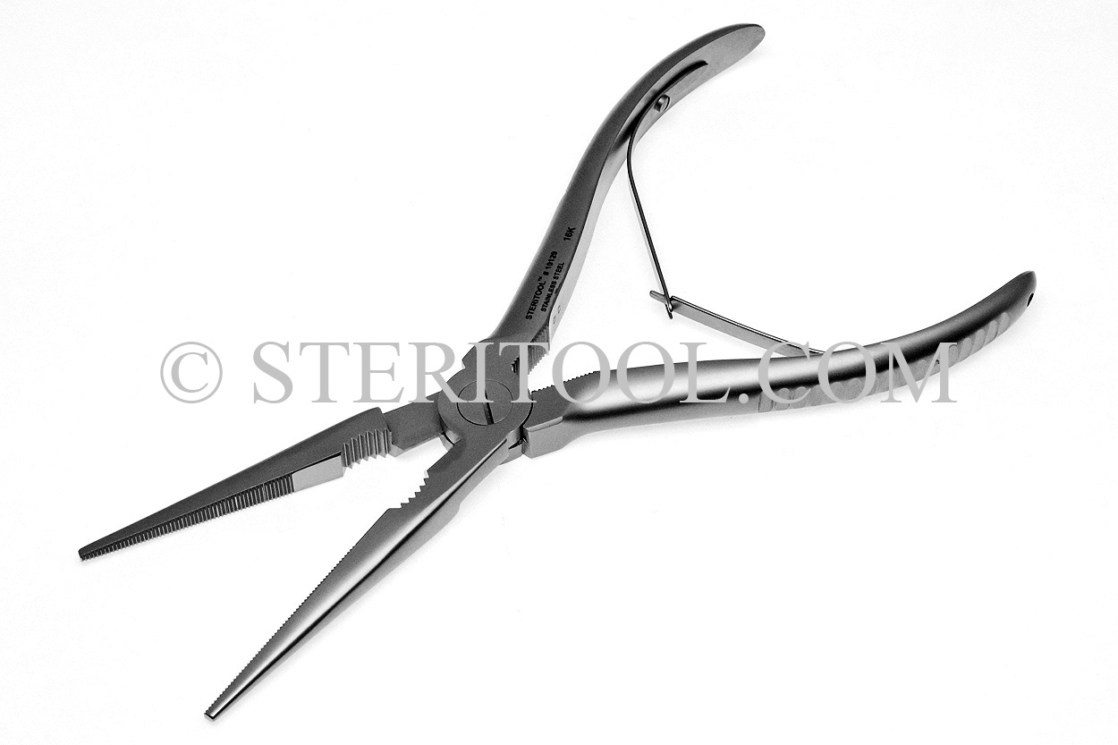 STERITOOL INC - #10129 - 8(200mm) Stainless Steel Ultimate Long Nose Pliers,  1/8 wide. #10129