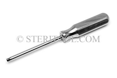 #21869 - 0.050" Stainless Steel Ball Hex Driver, SS Handle. ball hex, driver, allen, stainless steel