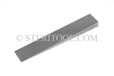 #50019 - 3/4"(19mm) W x .25"(6.3mm) H x 3"(75mm) L Stainless SteelWedge. wedge, stainless steel