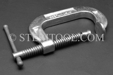 #09988 - 3"  Stainless Steel C Clamp. c clamp, clamp, stainless steel fabrication