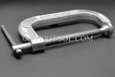 #09993 - 12"  Stainless Steel C Clamp. c clamp, clamp, stainless steel fabrication