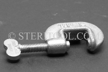#09995 - 1/2"  Stainless Steel Mini C Clamp. c clamp, clamp, stainless steel fabrication