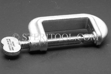 #09999 - 2"  Stainless Steel Mini C Clamp. c clamp, clamp, stainless steel fabrication