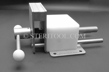 #10001 - 4" Stainless Steel Bench Vise. vise, clamp, work holding, stainless steel, fabrication