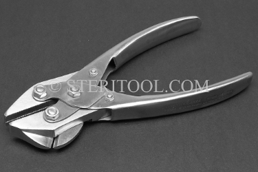 #10013 - 6"(150mm) Stainless Steel Parallel Jaw Plier w/ Cutters. parallel jaw, pliers, stainless steel