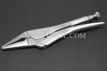 #10019 - 11"(275mm) Stainless Steel Long Nose Locking Pliers. locking pliers, long nose pliers, stainless steel