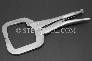 #10026NP - 10.5"(262mm) Stainless Steel Welding Clamp, Locking, No Pads. clamp, welding, stainless steel, locking pliers, fabrication