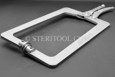 #10026SP10 - 10"(250mm) Stainless Steel Deep Clerance Locking Clamp. clamp, welding, stainless steel, locking pliers, fabrication