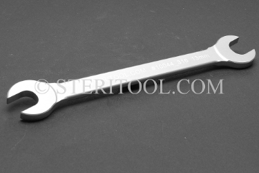 #10044_316 - 12mm x 13mm Non-Magnetic Stainless Steel Open End Wrench. 316SS. wrench, spanner, slim, thin, open end, stainless steel