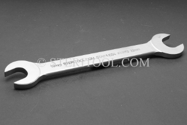 #10053 - Stainless Steel 19mm x 22mm Open End Wrench. wrench, open end, stainless steel, spanner