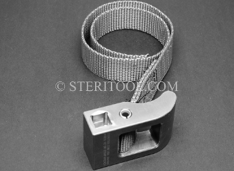 #10078 - 1/2 DR STAINLESS STEEL STRAP WRENCH w 20"(500mm) POLY STRAP. strap, wrench, stainless steel