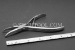 #10122 - 5"(125mm) Stainless Steel Pliers with Bent Serated Jaws & Spring Loaded Handle. - 10122
