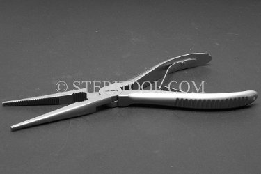 #10129 - 8"(200mm) Stainless Steel Ultimate Long Nose Pliers, 1/8" wide. pliers, stainless steel, ultimate