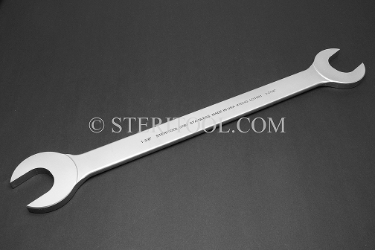 #10143 - Stainless Steel 1-3/8" x 1-7/16" Open End Wrench. wrench, open end, stainless steel, spanner