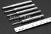 #10209 - SET: 5 pc Metric Stainless Steel Punch Set 2.5mm - 6mm. 3.5" (87mm)OAL. - 10209