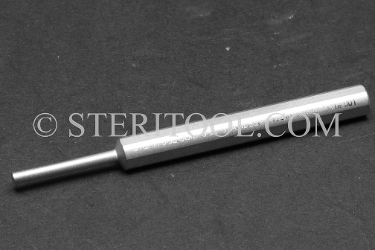 #10216 - 3.0mm Stainless Steel Drift Punch. 88mm OAL. punch, punches, drift, stainless steel, fabrication