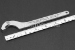 #10222 - 1-3/8"(35mm) ~ 2-3/8"(60mm) Adjustable Stainless Steel Hook Wrench. - 10222