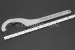 #10223 - 2-3/8"(60mm) ~ 3-1/2"(89mm) Adjustable Stainless Steel Hook Wrench. - 10223