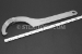 #10224 - 2-1/2"(65mm) ~ 5"(125mm) Adjustable Stainless Steel Hook Wrench. - 10224