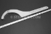 #10225 - 6-1/8"(155mm) ~ 9-1/8"(231mm) Adjustable Stainless Steel Hook Wrench. - 10225