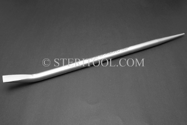 #10236 - 1"(25mm) Stainless Steel Alignment Bar with 1"(25mm) Pry Bar Tip. 24"(600mm) OAL. Alignment tip = .400" x 7" taper. alignment bar, pry bar, stainless steel, fabrication