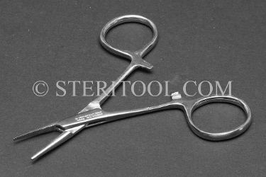 #10250 - 3.5"(87mm) Stainless Steel Hemostat, Straight. hemostat, forceps, stainless steel