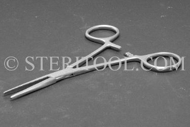 #10251 - 5"(150mm) Stainless Steel Hemostat, Straight. hemostat, forceps, stainless steel