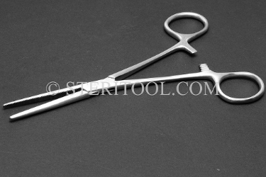 #10253 - 6.25"(156mm) Stainless Steel Hemostat, Straight. hemostat, forceps, stainless steel