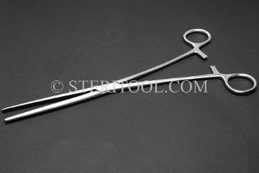 #10257 - 10"(250mm) Stainless Steel Hemostat, Straight. hemostat, forceps, stainless steel