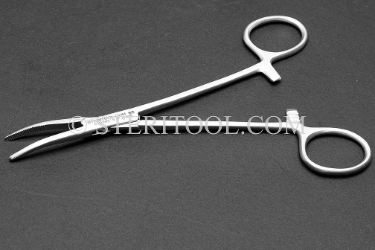 #10262 - 5.5"(137mm) Stainless Steel Hemostat, Curved. hemostat, forceps, stainless steel