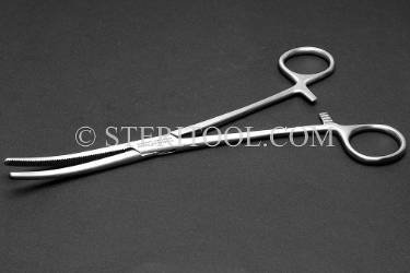 #10265 - 8"(200mm) Stainless Steel Hemostat, Curved. hemostat, forceps, stainless steel