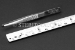 #10270 - 3.5"(87mm) Stainless Steel Tweezer, Fine Serrated. - 10270