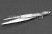 #10272 - 3.5"(87mm) Stainless Steel Tweezer, Serrated. - 10272