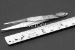 #10272 - 3.5"(87mm) Stainless Steel Tweezer, Serrated. - 10272