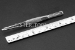 #10273 - 4.5"(115mm) Stainless Steel Tweezer, Serrated. - 10273