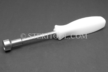 #10327 - 14mm Stainless Steel Nut Driver with Nylon Handle. nut driver, stainless steel, 