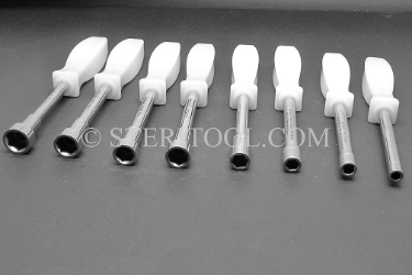 #10330 - SET: 8 pc Stainless Steel Metric Nut Driver with Nylon Handle: 6mm ~ 14mm. nut driver, stainless steel, 