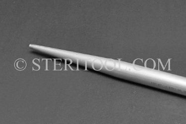 #10350 - 1" (25mm) Stainless Steel DOUBLE END Alignment  Bar. 20"(500) OAL. Alignment tip = .400" x 7" taper. alignment bar, pry bar, stainless steel, material handling, fabrication
