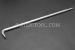 #10352 - 1/2" STAINLESS STEEL HEEL BAR. Alignment tip = .250" x 3" taper. - 10352