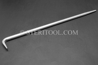 #10353 - 5/8" STAINLESS STEEL HEEL BAR. Alignment tip = .260" x 4.25" taper. heel bar, alignment bar, fabrication, material handling, stainless steel