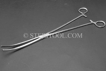 #10371 - 14"(350mm) Stainless Steel Hemostat Curved. hemostat, forceps, stainless steel