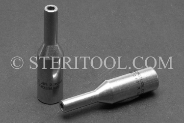 #10470 - 1/8" x 1/4dr Stainless Steel Deep Socket. 1/4dr, 1/4 dr, 1/4-dr, deep, socket, stainless steel