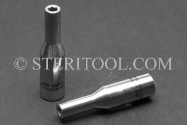 #10471 - 5/32" x 1/4dr Stainless Steel Deep Socket. 1/4dr, 1/4 dr, 1/4-dr, deep, socket, stainless steel