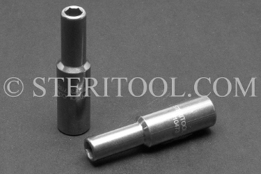 #10473 - 7/32" x 1/4dr Stainless Steel Deep Socket. 1/4dr, 1/4 dr, 1/4-dr, deep, socket, stainless steel