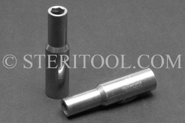 #10474 - 1/4" x 1/4dr Stainless Steel Deep Socket. 1/4dr, 1/4 dr, 1/4-dr, deep, socket, stainless steel