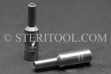 #10480 - 4mm x 1/4dr Stainless Steel Deep Socket. 1/4dr, 1/4 dr, 1/4-dr, deep, socket, stainless steel