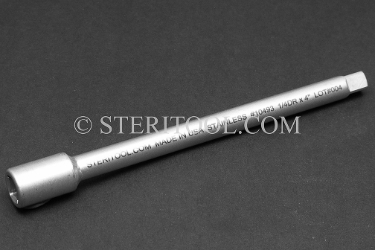 #10493 - 4" Stainless Steel Socket Extension, 1/4dr. 1/4 dr, 1/4dr, 1/4-dr, extension, stainless steel