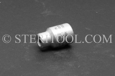 #10500_316 - NM 1/4" x 3/8dr Standard Stainless Steel Socket. 316L 3/8dr, 3/8-dr, 3/8 dr, socket, stainless steel